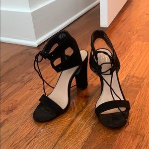 Black Strapped Heels